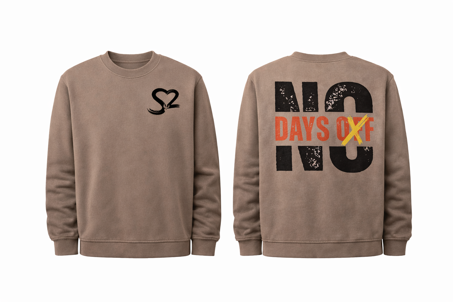 No Days Off Crew Sweater